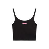 Tommy Hilfiger Yazılı Etiketli Tank Top T-Shirt, XL, DW0DW20924, Siyah, Kadın