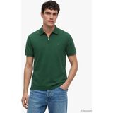 Tommy Hilfiger Yeşil Erkek Regular Fit Polo T-Shirt MW0MW43282L2N_MERC Pıque Zıp Reg P - Koyu Yeşil