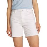 Tommy Hilfiger Yüksek Bel Mom Fit Denim Şort, 28, WW0WW45924, Beyaz, Kadın