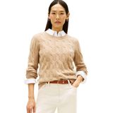 Tommy Hilfiger Yünlü Regular Fit Bisiklet Yaka Örgü Kazak Bayan KAZAK WW0WW43586 ADM