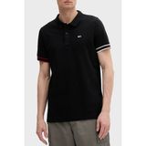 Tommy Jeans % 100 Pamuk Regular Fit Düğmeli Polo Yaka T Shirt Erkek Polo Yaka T Shirt DM0DM21306 Bds - Siyah