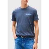 Tommy Jeans Baskılı Pamuklu Regular Fit Bisiklet Yaka T Shirt Erkek T Shirt DM0DM21829 C1G - Lacivert