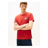 Tommy Jeans Bisiklet Yaka Baskılı Kırmızı Erkek T-Shirt DM0DM20740XL0 Kırmızı T-Shirt