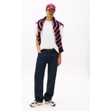 Tommy Jeans Bisiklet Yaka Düz Beyaz Erkek T-Shirt DM0DM21986YBL Tjm Rlx Crest Play Te - XL