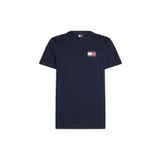 Tommy Jeans Bisiklet Yaka Koyu Lacivert Erkek T-Shirt DM0DM20740C1G TJM SLIM ESSNT FLG