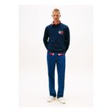 Tommy Jeans Bisiklet Yaka Lacivert Erkek Sweatshırt DM0DM22093C1G TJM REG RWB FLAG CREW