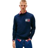 Tommy Jeans Bisiklet Yaka Lacivert Sweatshırt, M, DM0DM22093 C1G, LACİVERT, erkek