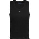 Tommy Jeans Bisiklet Yaka Siyah Kadın T-Shirt DW0DW20673BDS