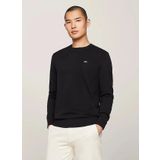 Tommy Jeans Bisiklet Yaka Slim Fit Nakışlı Siyah Erkek Kazak DM0DM18895BDS SLIM ESSENTIAL LIGHT