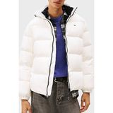 Tommy Jeans Comfort Fit Çıkarılabilir Kapüşonlu Şişme Mont Erkek Mont DM0DM19786 Ybl - Beyaz