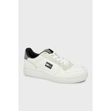Tommy Jeans Deri Logolu Sneaker Ayakkabı Erkek Ayakkabı EM0EM01681 0k6 - Beyaz