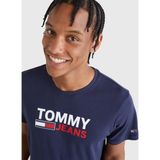 Tommy Jeans DM0DM15379 Mavi Erkek T-Shirt