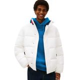 Tommy Jeans DNA Collar Puffer Mont, L, 5003296646, Beyaz, Erkek
