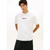 Tommy Jeans Ekru Erkek Regular Fit Baskılı T-Shirt DM0DM22534YBL Ekru T-Shirt