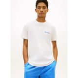Tommy Jeans Ekru Erkek Regular Fit Baskılı T-Shirt DM0DM22547YBL Ekru T-Shirt - XL