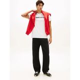 Tommy Jeans Ekru Erkek Regular Fit Baskılı T-Shirt DM0DM22548YBL Ekru T-Shirt