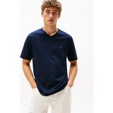 Tommy Jeans Erkek Essential V Yaka Tişört - Lacivert - 2XL