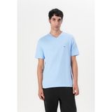 Tommy Jeans Erkek Essential V Yaka Tişört - Mavi - 2XL