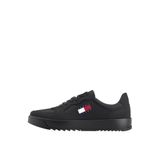 Tommy Jeans Erkek Sneaker, Siyah, 42, Marka Bayrak Logolu Düşük Bilekli Sneaker, EM0EM01397