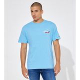 Tommy Jeans Erkek T-Shırt Grafik Imza Tişört Mavi DM0DM16236