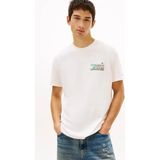 Tommy Jeans Erkek TIŞÖRT-DM0DM22536 - White - L