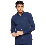 Tommy Jeans Erkek TJM ORIGINAL STRETCH SHIRT Shirt BLACK IRIS L