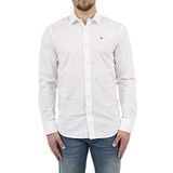 Tommy Jeans Erkek TJM ORIGINAL STRETCH SHIRT Shirt CLASSIC WHITE S