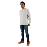 Tommy Jeans Erkek TJM REG S FLAG CREW Sweatshirt Silver Grey Heather M