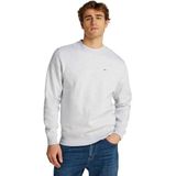 Tommy Jeans Erkek TJM REG S FLAG CREW Sweatshirt Silver Grey Heather XXL