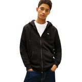 Tommy Jeans Erkek TJM REG S FLAG ZIP THRU Sweatshirt Black M