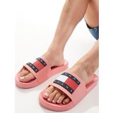 Tommy Jeans Flag Pool Women's Slide ESS Pink Kadın Plaj Terliği Pembe