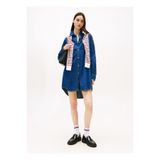 Tommy Jeans Gömlek Yaka Nakışlı Koyu Mavi Kısa Kadın Elbise DW0DW214201A4