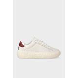Tommy Jeans Hakiki Deri Logolu Sneaker Ayakkabı Bayan Ayakkabı EN0EN02273 Ybl - Beyaz