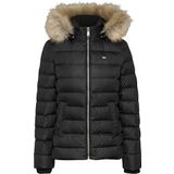 Tommy Jeans Hilfiger TJW BASIC HOODED DOWN JACKET EXT Kadın Ceket, Siyah, XS
