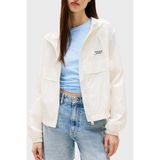 Tommy Jeans Jakarlı Regular Fit Kapüşonlu Su Itici Ceket Bayan Ceket DW0DW20952 Ybl - Beyaz