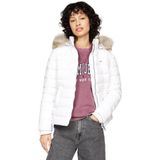 Tommy Jeans Kadın Basic Kapşonlu Şişme Ceket, beyaz (beyaz), S