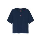 Tommy Jeans Kadın Bol Kesim Armalı Mavi T-shirt DW0DW22202C1G