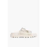 Tommy Jeans Kadın Double Strap Sandal Suede Terlik EN0EN02797ACG Bej