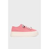 Tommy Jeans Kanvas Platformlu Süslemeli Sneaker Ayakkabı Bayan Ayakkabı EN0EN02959 Tı5 - 7F8-Pembe