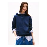 Tommy Jeans Kapüşon Yaka Baskılı Lacivert Kadın Sweatshırt DW0DW21963C1G