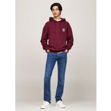 Tommy Jeans Kapüşon Yaka Bordo Erkek Sweatshırt DM0DM19762VLP REG TJ F