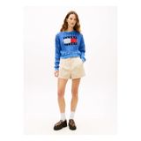 Tommy Jeans Krem Yüksek Bel Pileli Şort, 36, 5003344937, Camel, Kadın