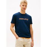 Tommy Jeans Lacivert Erkek Regular Fit Baskılı T-Shirt DM0DM22548C1G Lacivert T-Shirt - XL
