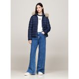 Tommy Jeans Lacivert Kadın Şişme Mont Tjw Basıc Hooded Down Jacket Ext - XS