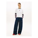 Tommy Jeans Lacivert Kadın Standart Fit Desenli T-Shirt TJW BXY BADGE TEE EXT