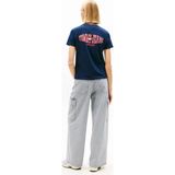 Tommy Jeans Lacivert Kadın T-Shirt Tjw Reg Wavy Flag Ss Tee Ext