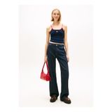 Tommy Jeans Lacivert Kadın T-Shirt TJW SLIM BADGE STRAPPY TOP