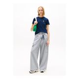 Tommy Jeans Lacivert T-Shirt TJW REG WAVY FLAG SS TEE EXT, M, DW0DW22274, Navy, Kadın
