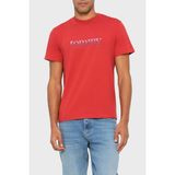 Tommy Jeans Logolu % 100 Pamuk Slim Fit Bisiklet Yaka T Shirt Erkek T Shirt DM0DM22333 Xl0 - Kırmızı