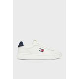 Tommy Jeans Logolu Deri Sneaker Ayakkabı Bayan Ayakkabı EN0EN02815 0g1 - Beyaz